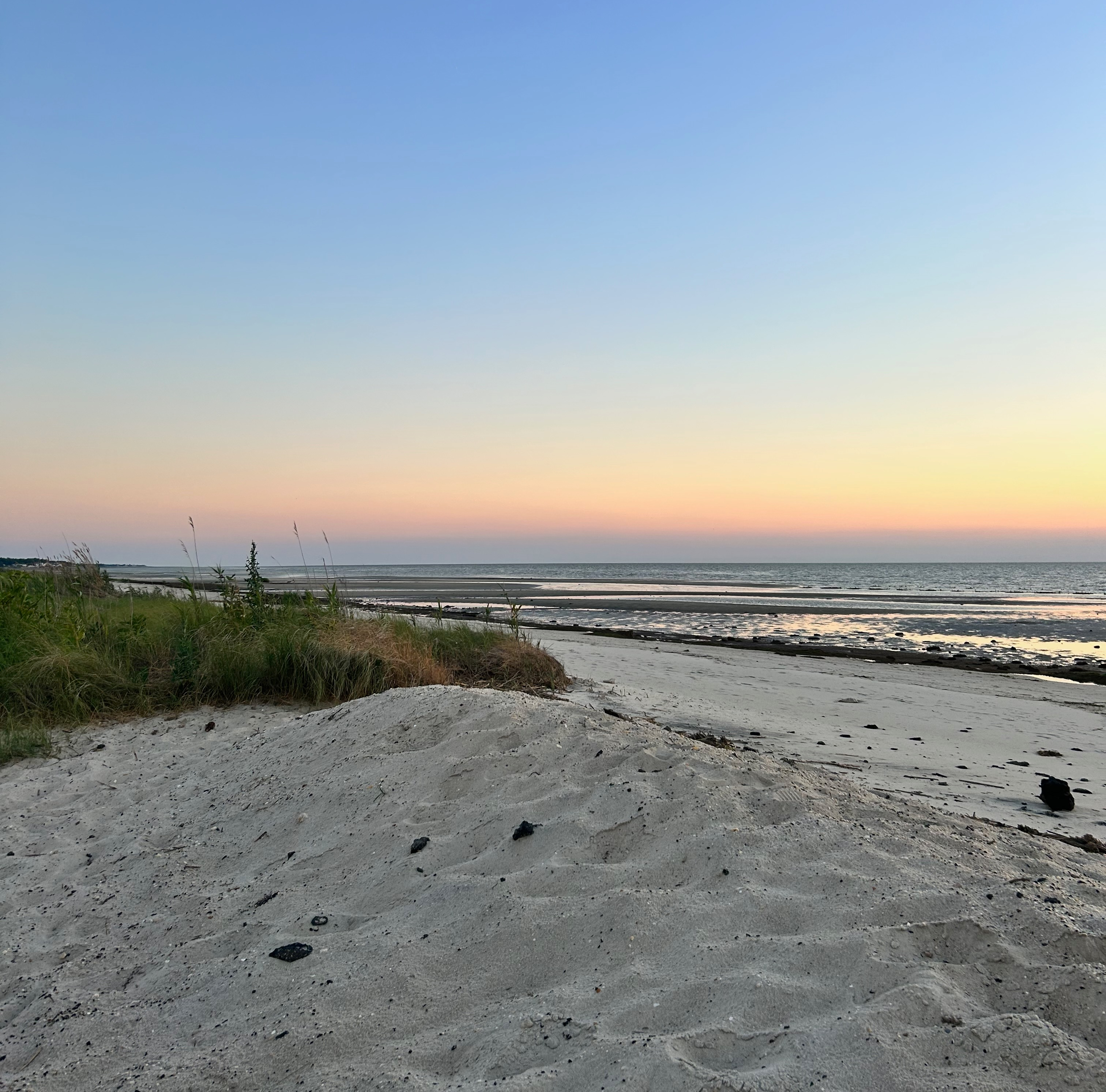 Atlantic City beach at golden hour