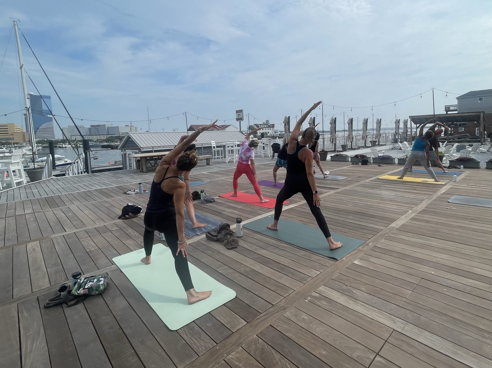 Sirens yoga session