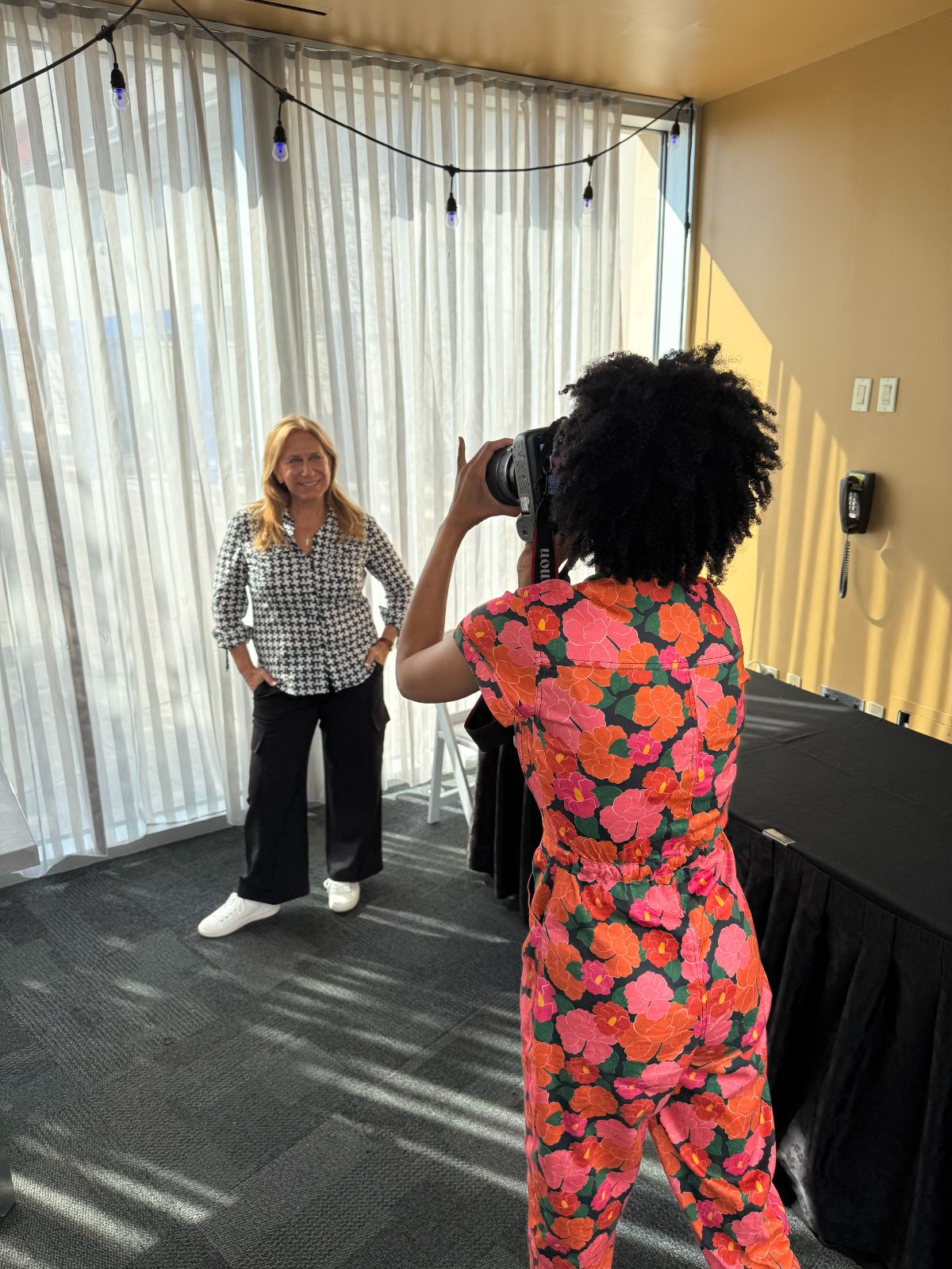 Photographing a registered wellness professional