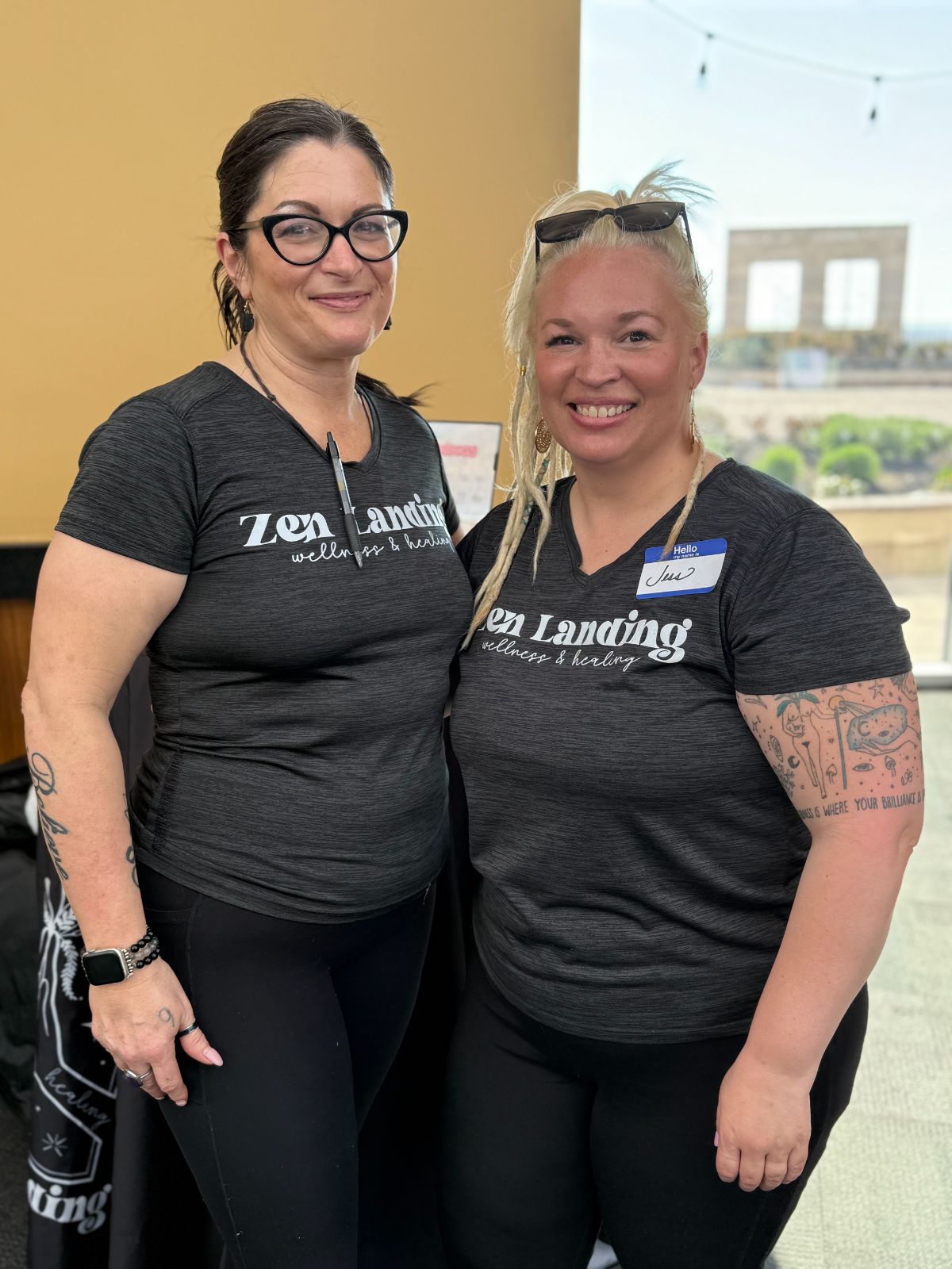 Wellness professionals at a Seaside event
